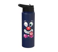 Disfraz De Payaso Con Tirantes Disfraz De Carnaval Disfraz Stainless Steel Insulated Water Bottle