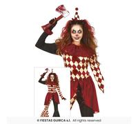 Disfraz De Payaso Terrorífico Para Mujer Zombie De Halloween Fiestas Guirca