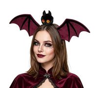 Disfraz de peluche de Halloween para el cabello | 7,9 in Bat Wings, Elastic Strap, Furry Plush Material, Unisex Party Prop, For Cosplay & Role Play