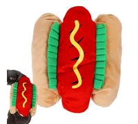 Disfraz de Perro Caliente para Mascotas, Divertido Traje de Cosplay, Ropa de Perros con temática de Hamburguesas, Abrigo Multifuncional, Accesorios de Cosplay para Fotos, temáticas