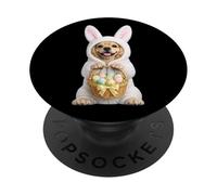 Disfraz de Perro Cocker Spaniel con Conejito de Pascua PopSockets PopGrip Adhesivo