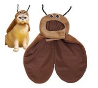 Disfraz de perro con forma de cucaracha para gato, ajustable, ligero, accesorios de cosplay para mascotas, accesorios para fiestas de cumpleaños, Navidad