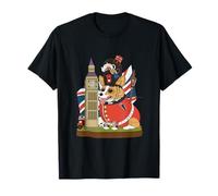 Disfraz de Perro Corgi británico en Guardia del Rey Londres Inglaterra Camiseta