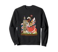 Disfraz de Perro Corgi británico en Guardia del Rey Londres Inglaterra Sudadera