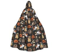 Disfraz de perro Corgi para hombre y mujer, con capucha, para Halloween, Navidad, carnaval, fiestas