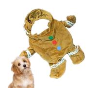Disfraz de perro de jengibre para hombre, Navidad, traje de perro, Holiday Pet Outfit, perro de Navidad, ropa de disfraces, ropa de cama para mascotas, perro