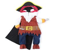 Disfraz de Perro, Disfraz de Pirata para Mascotas Estilo caribeño, Divertido Perro, Gato con Sombrero para Perros pequeños, medianos, Gatos, Cachorros, Disfraces M
