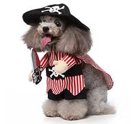 Disfraz de perro para mascotas, ropa de Halloween para perros pequeños y medianos, divertido pirata, talla XL