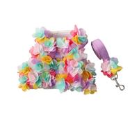Disfraz de perro pequeño, vestido francés, arnés para mascotas, falda de flores de encaje, ropa para perro, chaleco de pecho, traje de fotografía para perros