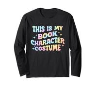 Disfraz de Personaje de This Is My Book Funny Book Lover Groovy Manga Larga