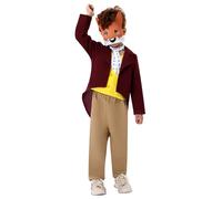 Disfraz de personaje del Sr. Fox Book para niños, fantásticos disfraces del Día Mundial del Libro para niños Roald Dahl Fox Book Week School Animal Stage