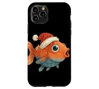 Disfraz de pez Dorado navideño para Amantes de los Peces y Papá Noel Carcasa para iPhone 11 Pro