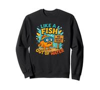 Disfraz de pez fresco fuera del agua para los amantes del habla idiomática Sudadera