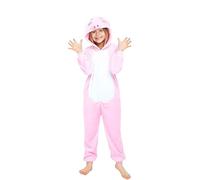 Disfraz de Pijama Cerdo Rosa con Capucha para niña 5 a 6 años