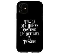 Disfraz de pingüino con Texto en inglés I'm Actually A Penguin Carcasa para iPhone 11