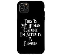 Disfraz de pingüino con Texto en inglés I'm Actually A Penguin Carcasa para iPhone 11 Pro MAX
