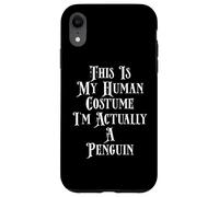 Disfraz de pingüino con Texto en inglés I'm Actually A Penguin Carcasa para iPhone XR
