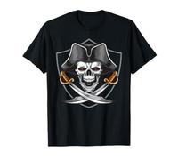 Disfraz de pirata, bandera pirata, capitán, calavera, pirata Camiseta