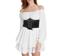 Disfraz De Pirata Corset Pirata Mujer Loro Disfraz 3Xl Completo Hombre Blanco Vestido Victoriano Mujer Accesorios Vestidos Medievales Adolescente Chicas Steampunk Traje Vestido Medieval Capitan