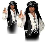 Disfraz De Pirata Instantáneo Para Adultos 3 Piezas Caribeño Unisex