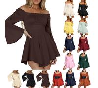 Disfraz de pirata para mujer, sin hombros, pelele blanco, elegante, minivestido de manga larga, vestido de carnaval, disfraz de Halloween, vestido de gasa sin colegios, vestido de pirata, vestido de