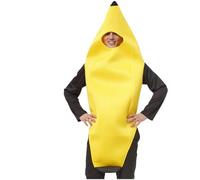 Disfraz de Plátano Adultos Unisex, Disfraz banana Divertido Traje de Fruta Amarilla Fiestas, Carnaval, Halloween, Eventos Temáticos y Despedidas de Soltero (XL, Plátano)