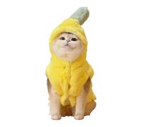 Disfraz de plátano - Ropa con Forma de plátano - Ropa para disfrazarse, para Razas pequeñas y Medianas de Perros y Gatos para Halloween Navidad otoño Invierno