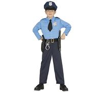 Disfraz de Policía Musculoso para niño S1-(5/6 años)