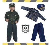 Disfraz de policia para niños de 3 a 6 años