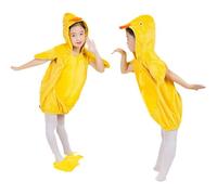 Disfraz de Pollito para Bebé Recién Nacido Polar Pollo de Conjunto con Capucha y Zapatos Manga Larga Mono de Acción Carnaval Cosplay Color Liso Cómodo Disfraz de Pollo para Niña y Niño 0-18 Meses