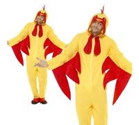 Disfraz De Pollo Adulto Unisex De Granja Todo En Uno Para Pascua