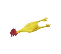 Disfraz De Pollo Amarillo De Goma 23" Pluma