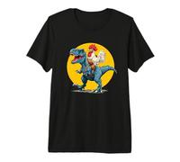 Disfraz de Pollo Best Friends para Amantes de los Dinosaurios Camiseta Premium