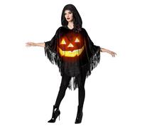 Disfraz De Poncho Para Adulto Jack-O-Lantern