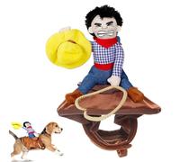 Disfraz de Pour Chien - Déguisement Drôle Avec Cavalier, Costume d'Équitation Pour Animaux, Tenue Amusante Pour Chiens de Moyenne et Grande Taille, Idéal Pour Noël, Halloween et Fêtes