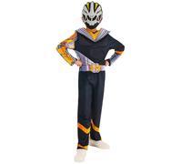 Disfraz De Power Rangers Cosmic Fury Para Niños + Máscara Traje Ranger Negro