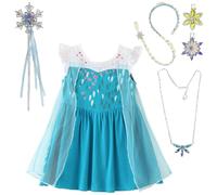 Disfraz de princesa Daisy Snow Queen para Halloween, fiesta de verano, con accesorios para ni as peque as, talla 3T, estilo 12