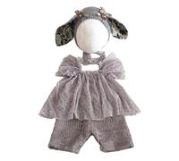 Disfraz De Princesa Infantil Vestido De Encaje Delicado Gorro Con Acento De Orejas De Animal Pantalones De Fotografía De Recién Nacidos De Algodón Para Recién Nacidos De 01 Mes Vestido Fotográfico Con