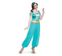 Disfraz de princesa Jazmín Deluxe de Disney, para adultos, con licencia oficial