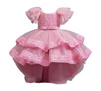 Disfraz de princesa para niña, vestido festivo con falda, tren desmontable para niñas, adecuado para desfiles, fiestas, bodas y actuaciones