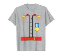 Disfraz de príncipe Encantador Divertido Lindo para niños de Camiseta, Hombre, Gris Jaspeado, 4XL