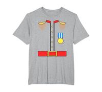 Disfraz de príncipe Encantador Divertido Lindo para niños de Camiseta, Hombre Tallas Grandes, Gris Jaspeado, 2X Alto
