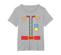 Disfraz de príncipe Encantador Divertido Lindo para niños de Camiseta, Mujer Tallas Grandes, Gris Jaspeado, 4XL Grande