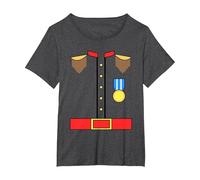 Disfraz de príncipe Encantador Divertido Lindo para niños de Camiseta, Mujer Tallas Grandes, Jaspeado Oscuro, 4XL Grande