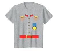 Disfraz de príncipe Encantador Divertido Lindo para niños de Camiseta, Niños, Gris Jaspeado, 4 años