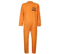 Disfraz de prisión de prisión, disfraz de convicto, traje de cuerpo completo para hombre, pantalones naranjas, ropa de trabajo, mono para mujer, mono de trabajo, mono de Halloween, mono para mujer