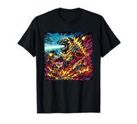 Disfraz de Pug Divertido para niños y niñas, diseño Retro de Meme de Pugzilla Blast Camiseta