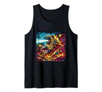 Disfraz de Pug Divertido para niños y niñas, diseño Retro de Meme de Pugzilla Blast Camiseta sin Mangas