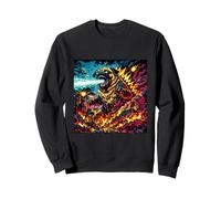 Disfraz de Pug Divertido para niños y niñas, diseño Retro de Meme de Pugzilla Blast Sudadera
