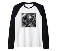 Disfraz de Pug Divertido para niños y niñas, Disfraz Retro de Pirata, Adolescentes y Adultos Camiseta Manga Raglan